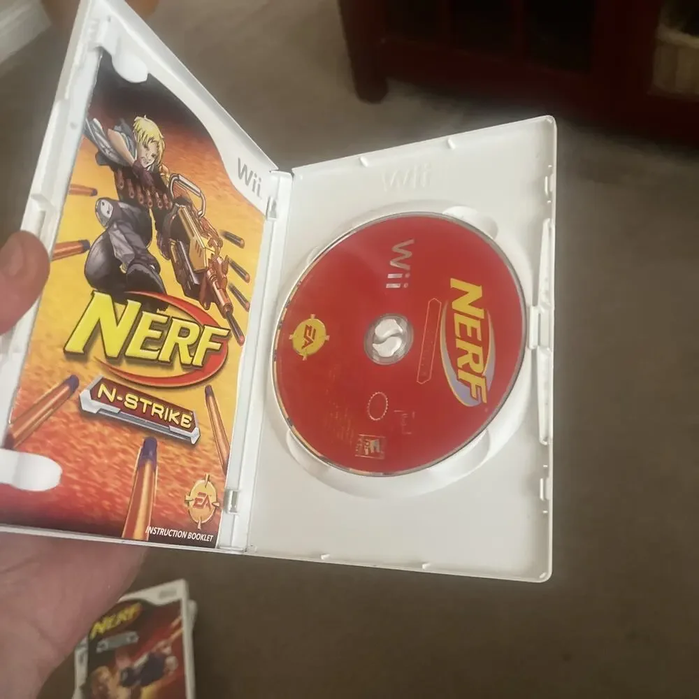 Wii Game Lot Of 4 (Nintendo Wii) Nerf, uDraw